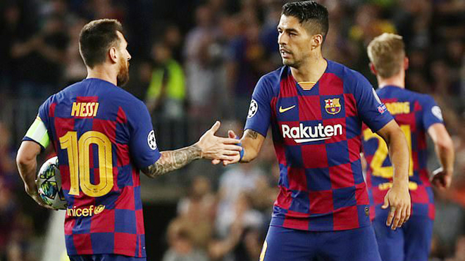 Cặp đôi Messi và Suarez tiếp tục tỏa sáng đem về thắng lợi sát nút cho Barcelona