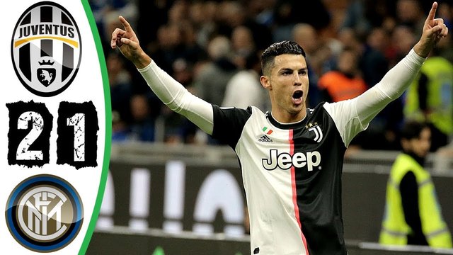 Ronaldo cũng có cơ hội nhưng không may mắn trận này, chung cuộc Juvetus giành chiến thắng với tỷ số 2-1 và vươn lên dẫn đầu bảng
